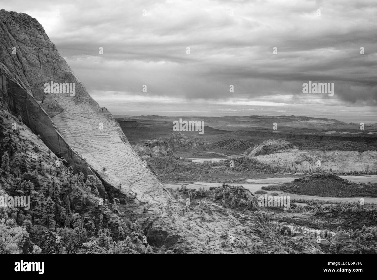 L'ange gardien sur la montagne Zion National Park Banque D'Images