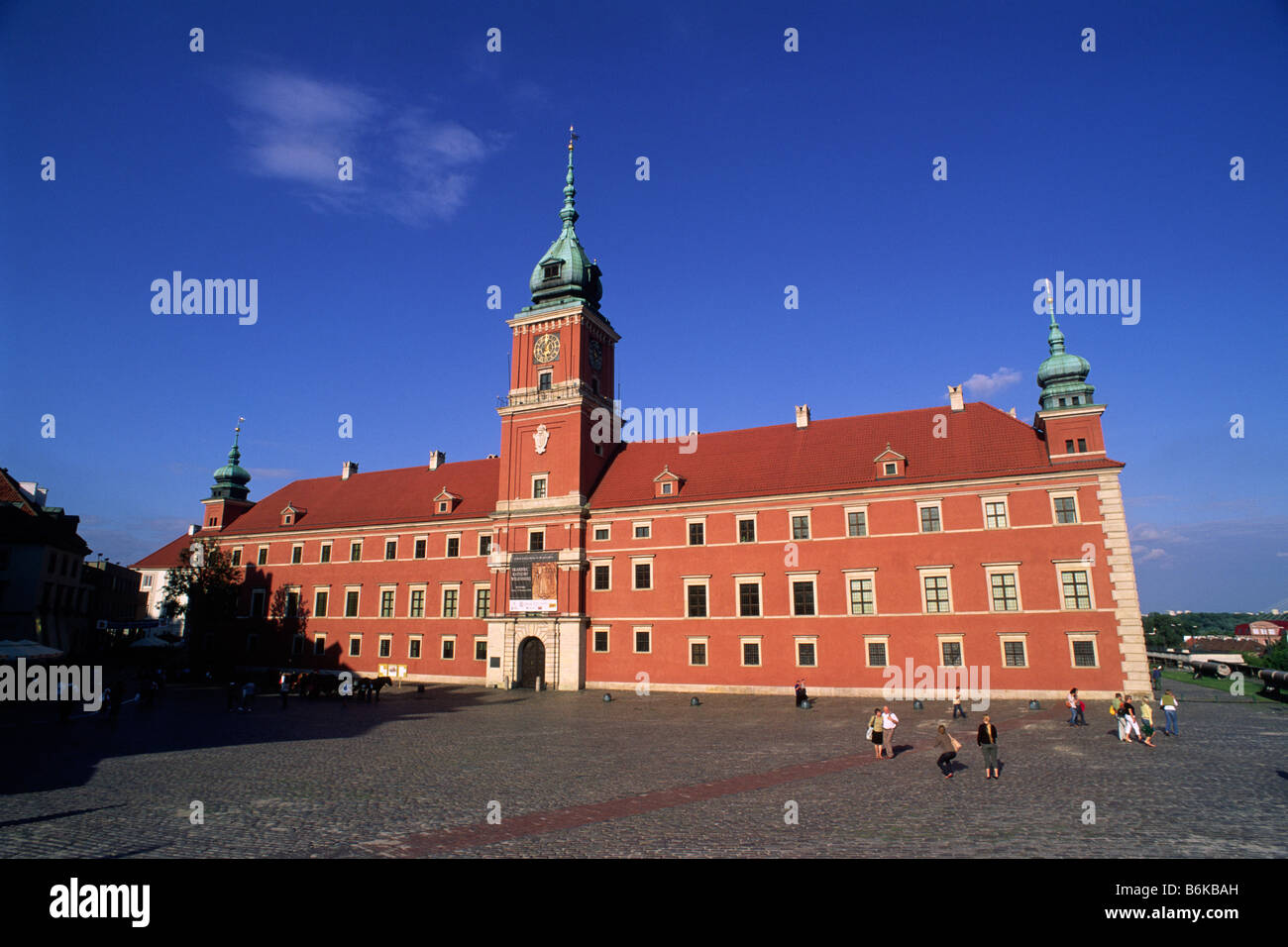 Pologne, Varsovie, château royal square Banque D'Images