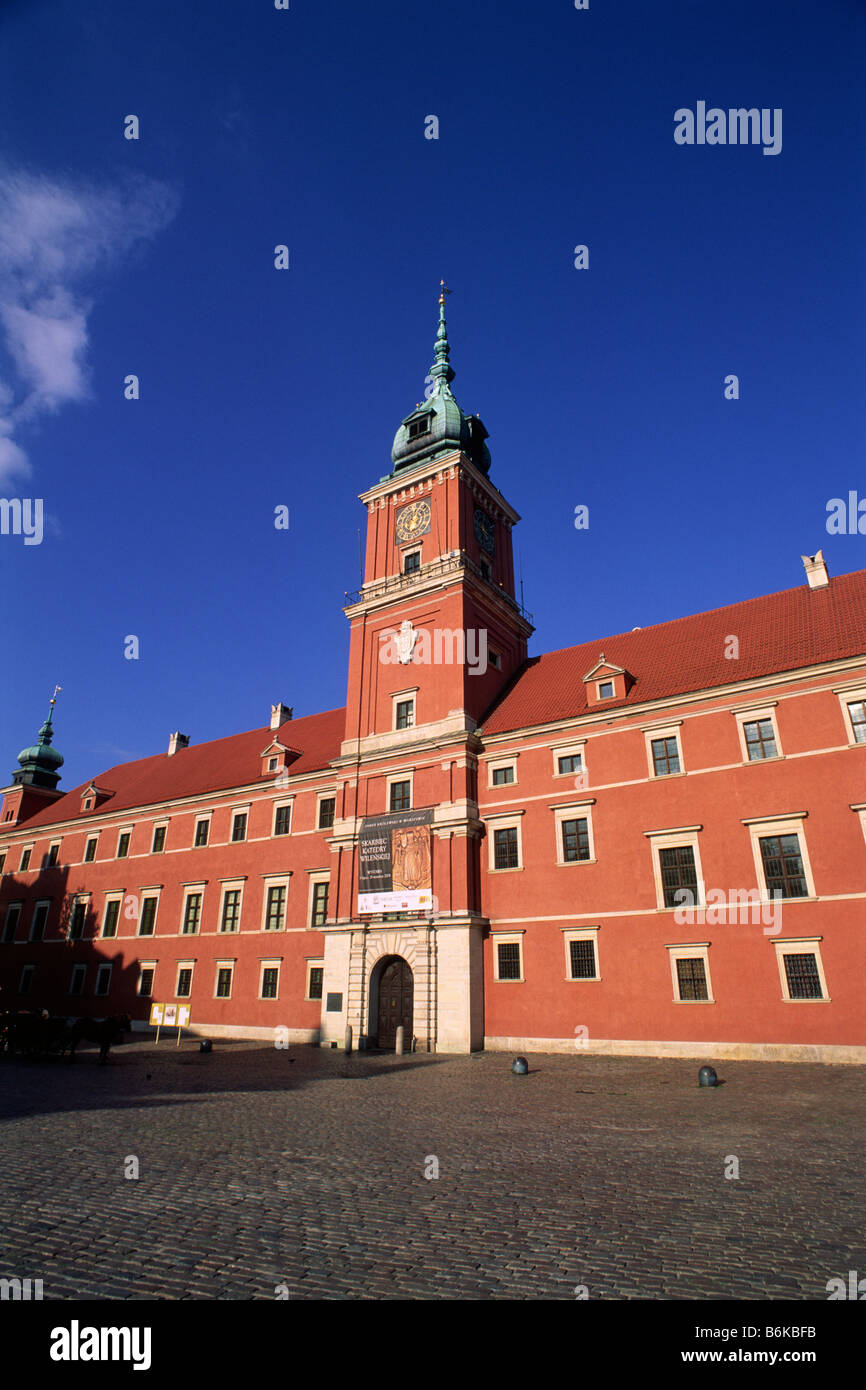 Pologne, Varsovie, Château Royal Banque D'Images