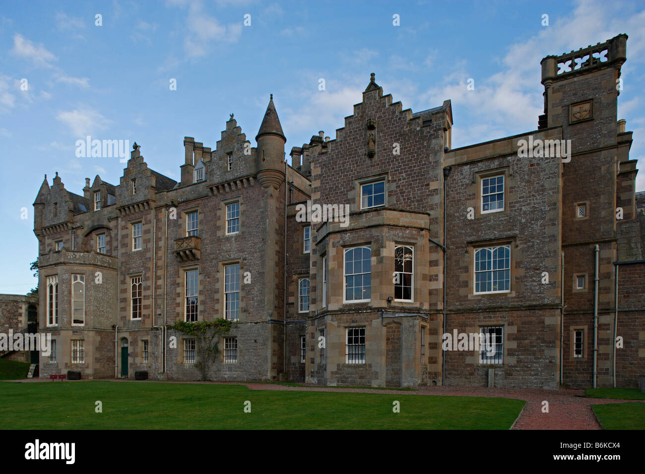 Abbotsford House romanric Hôtel particulier baronnial de Walter Scott par William Atkinson Scottish Borders Ecosse UK Banque D'Images