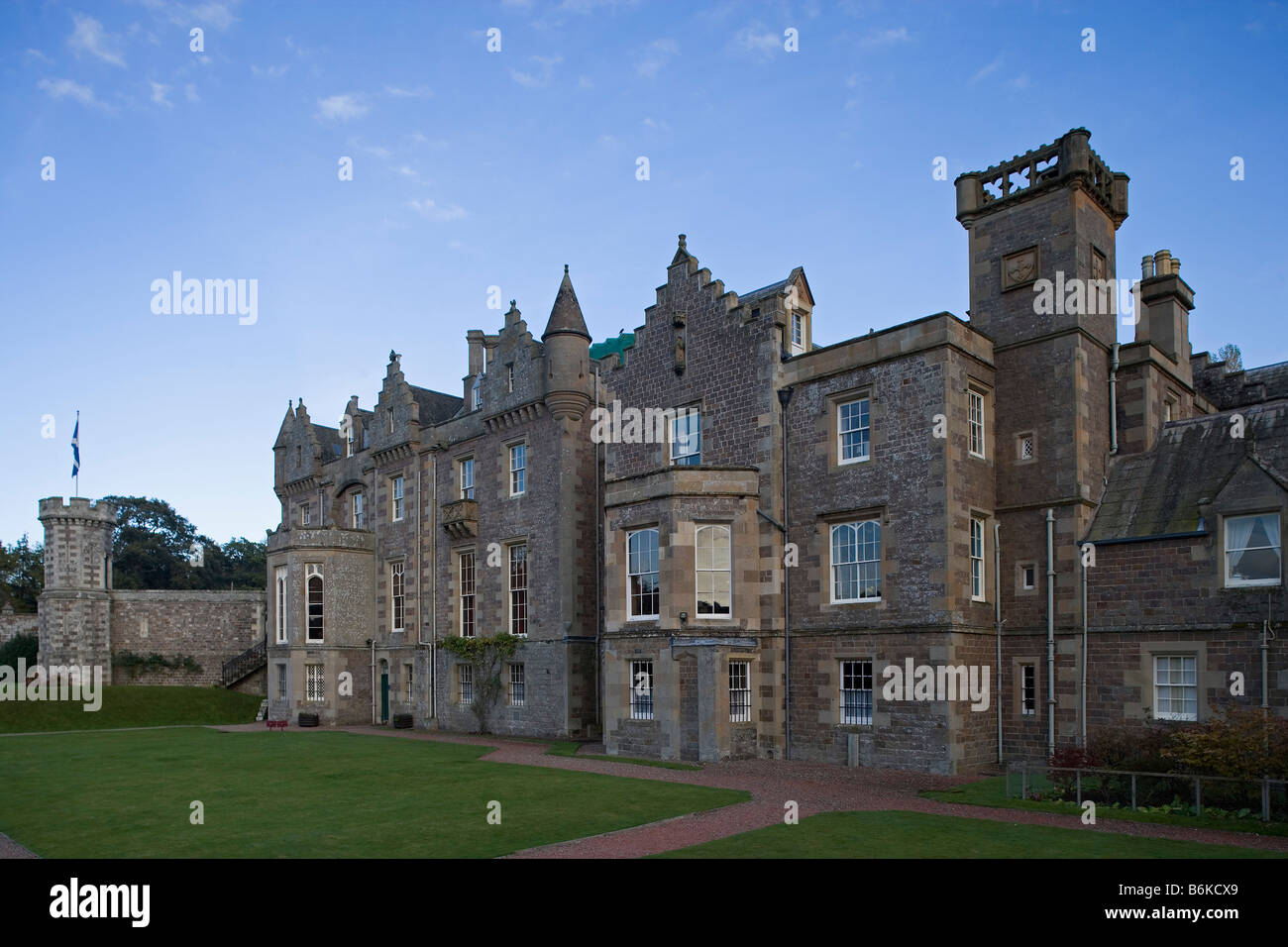 Abbotsford House romanric Hôtel particulier baronnial de Walter Scott par William Atkinson Scottish Borders Ecosse UK Banque D'Images