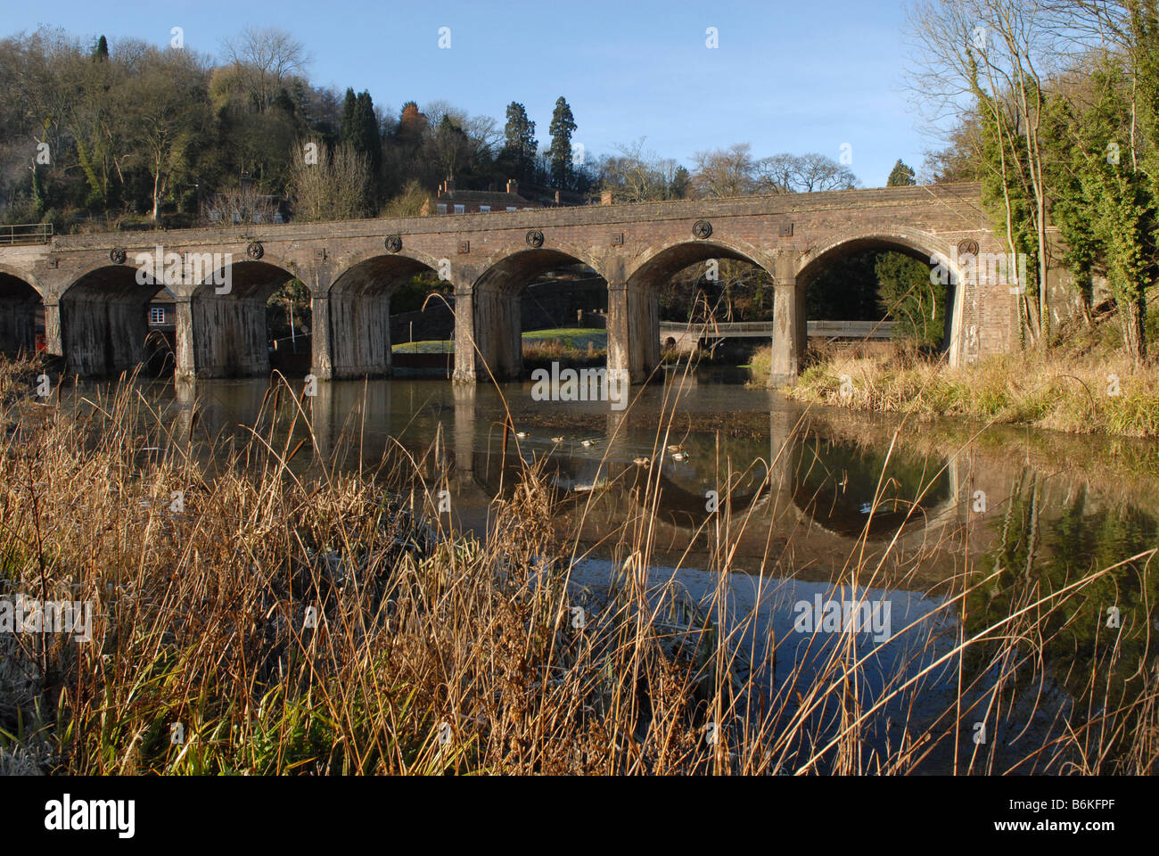 La Fournaise extérieure à Coalbrookdale Telford Shropshire Banque D'Images