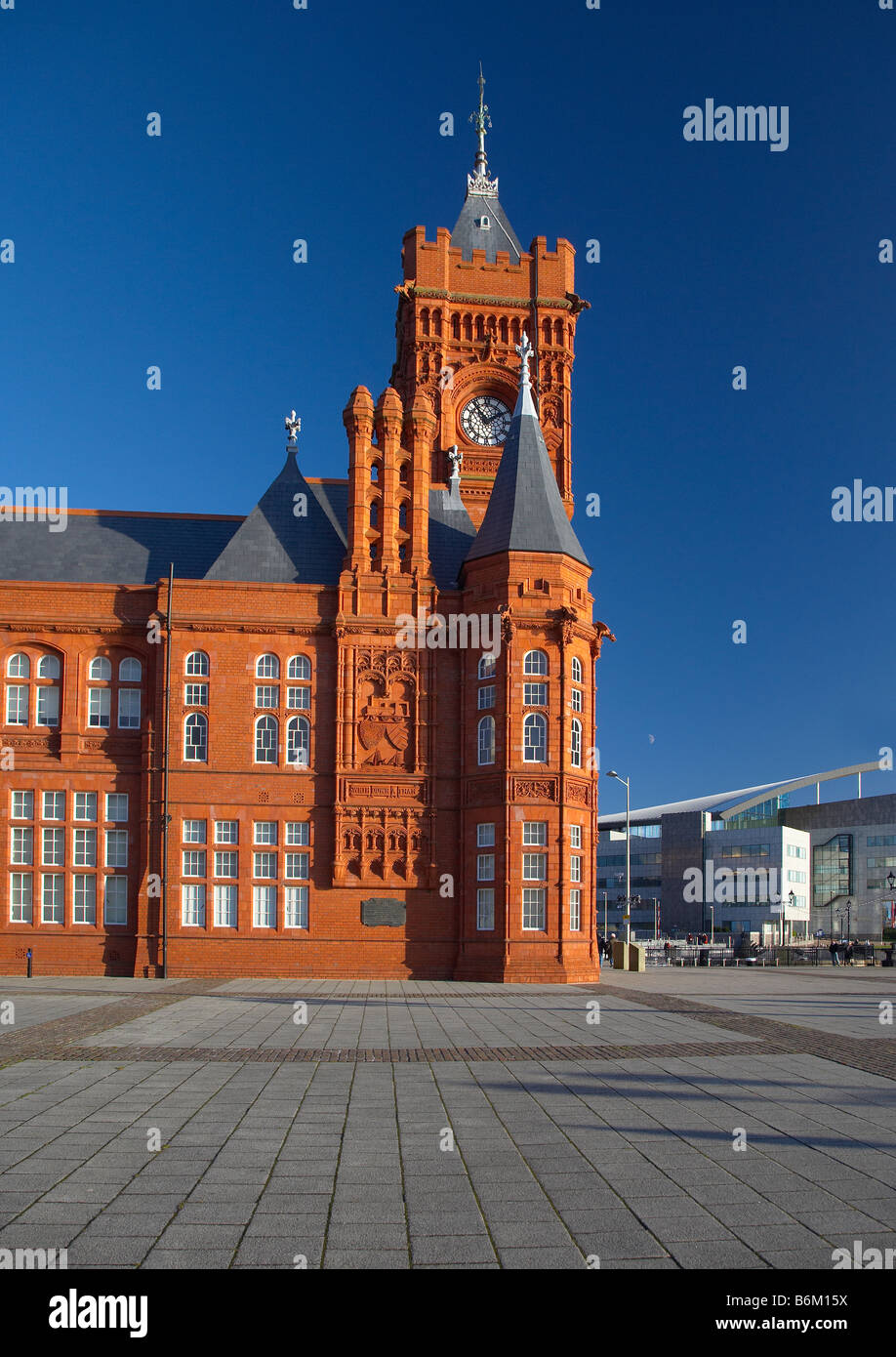Pierhead Building, la baie de Cardiff, Pays de Galles, Royaume-Uni Banque D'Images