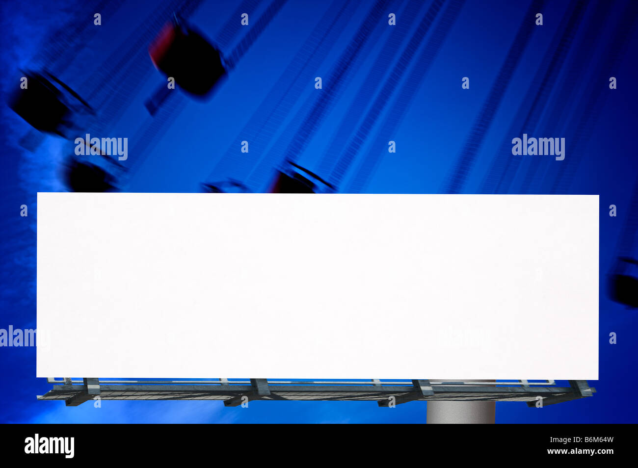 White blank billboard Banque D'Images