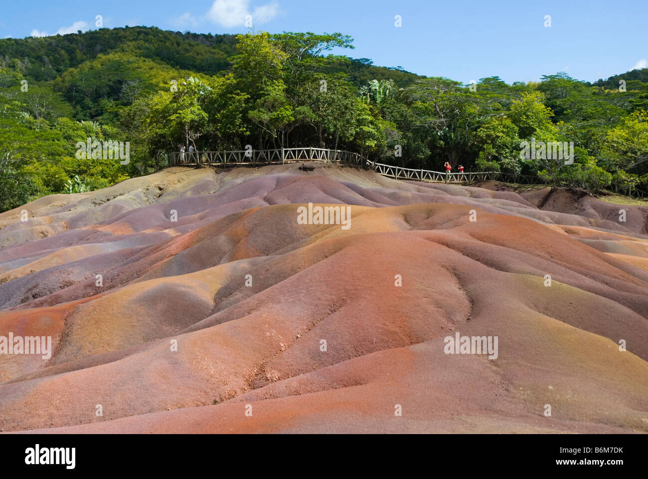 Terres des sept Couleurs de Chamarel ILE MAURICE Banque D'Images