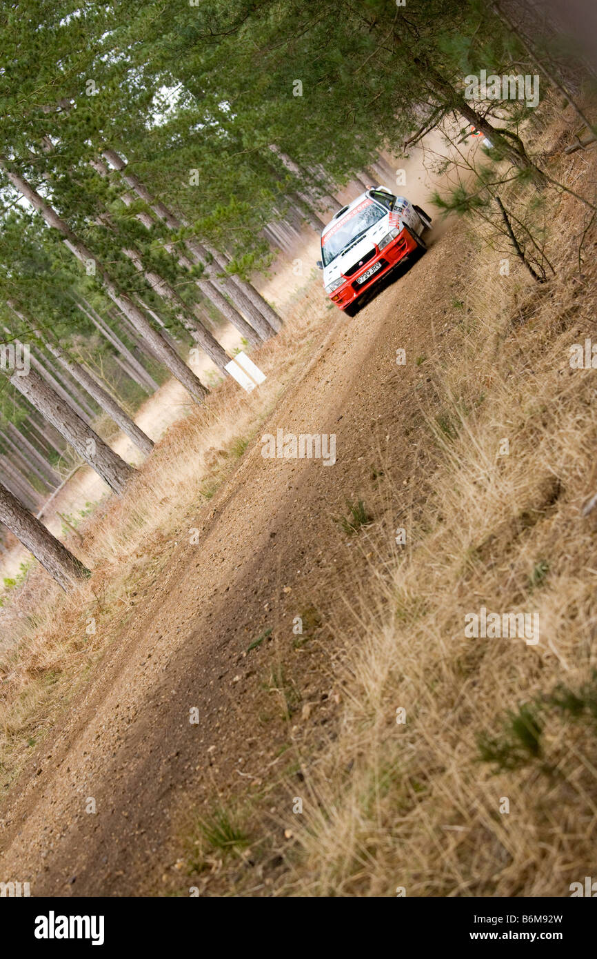 Mitsubishi Evo 2008 Rallye Sunseeker Banque D'Images