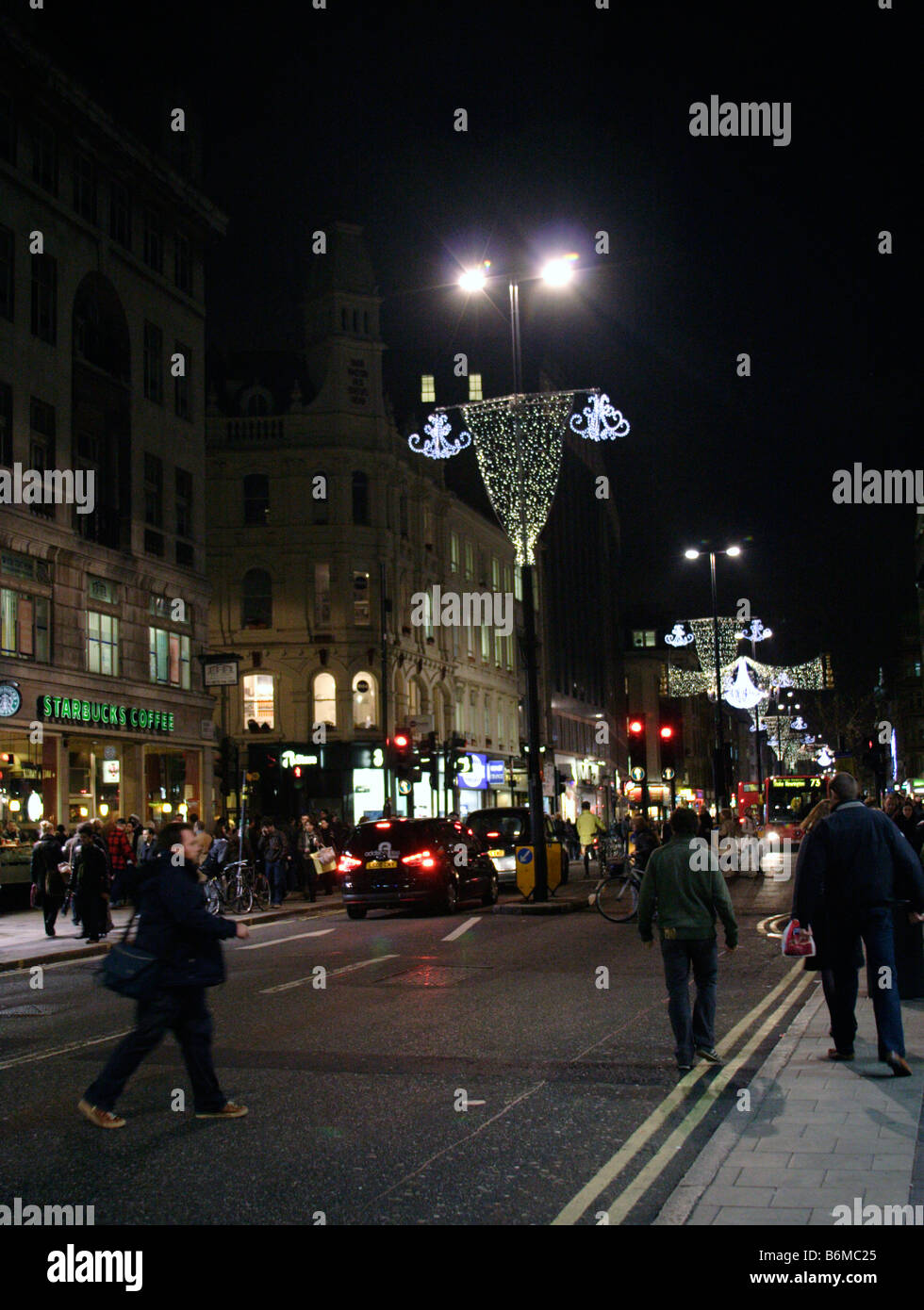 Oxford Street London Christmas 2008 Banque D'Images