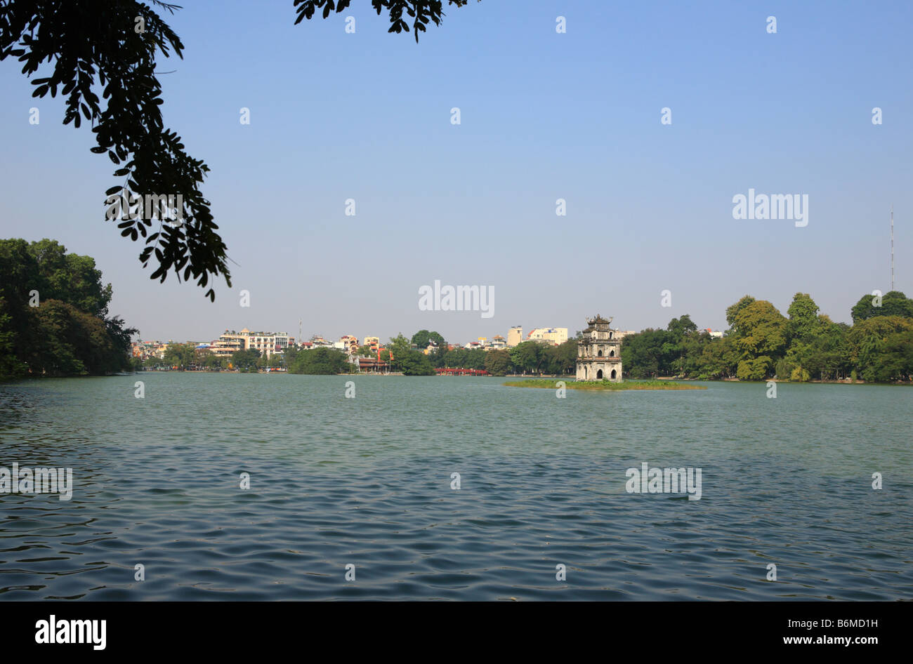Lac Hoan Kiem, Hanoi Banque D'Images
