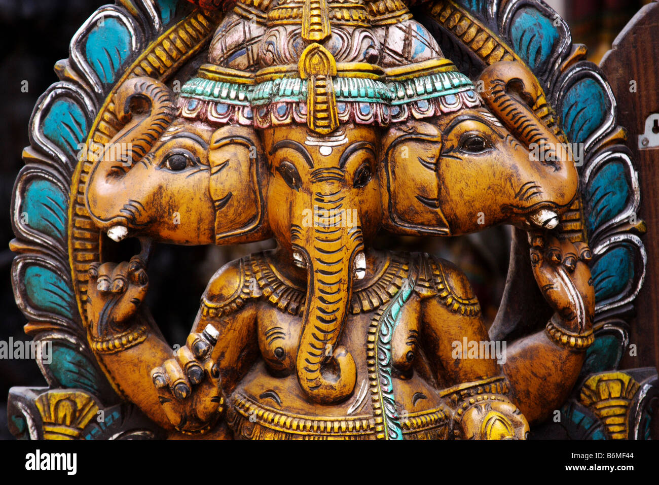 Statue Ganesh coloré Banque D'Images