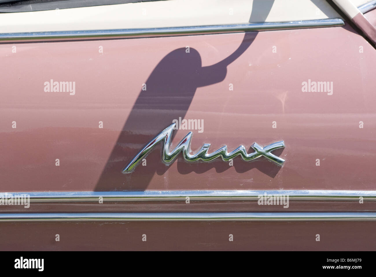 Hillman Minx Series IIIA, 1959 - 60, la concurrence d'essai routier Banque D'Images