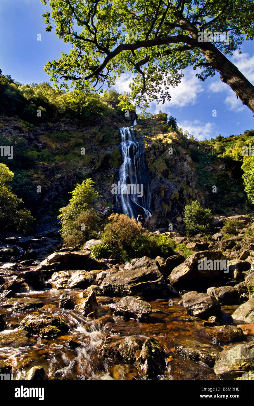 Powerscourt Waterfall Co Wicklow Irlande Banque D'Images