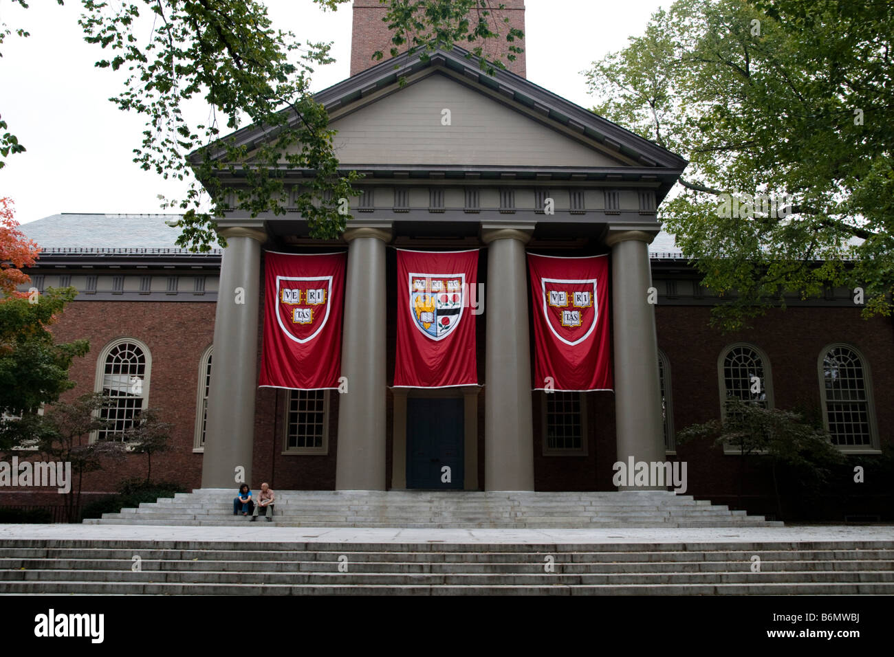 Harvard Yard Harvard University Cambridge MA Massachusetts New England USA United States of America Banque D'Images