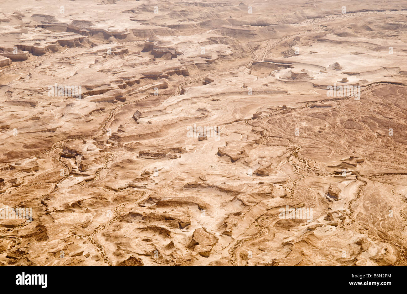 Vue de la Judée Désert de forteresse,le site Masada National Park,Israël,Asia Banque D'Images