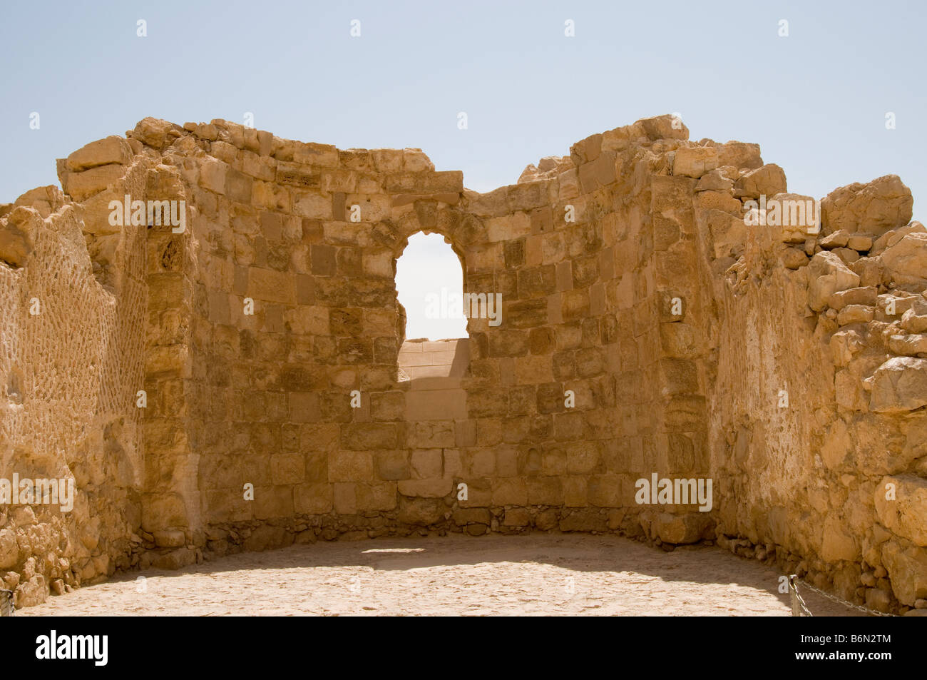 Ruines de l'église Byzantine,Masada National Park,Israël,Asia Banque D'Images