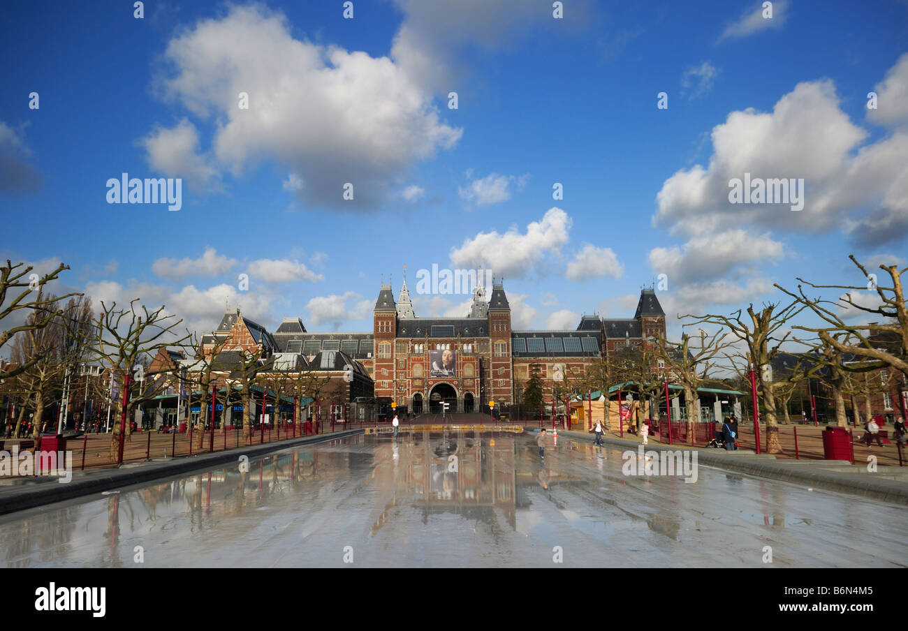 Rijksmuseum à Amsterdam aux Pays-Bas Banque D'Images