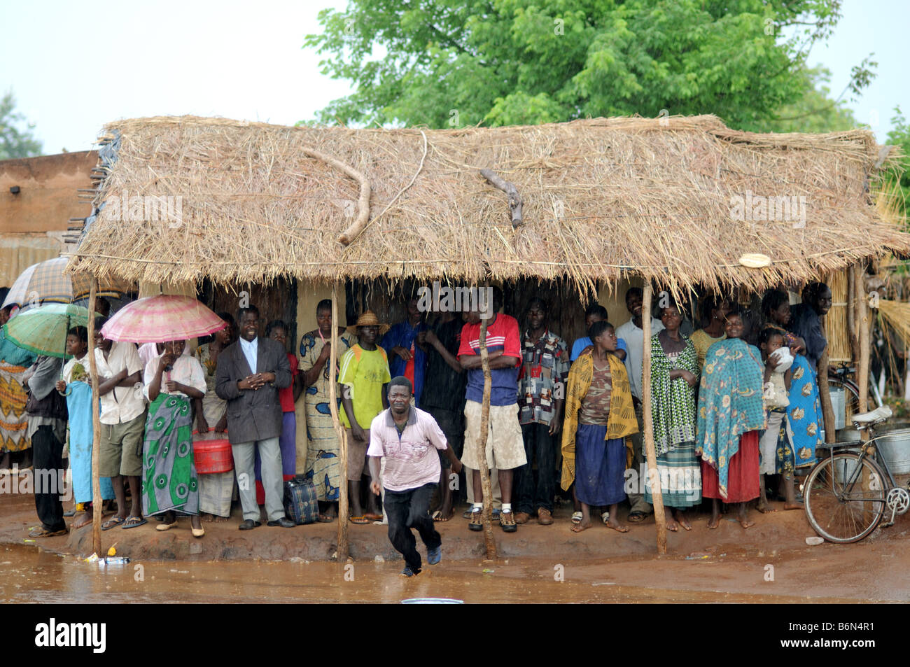 Scène rurale malawi Banque D'Images