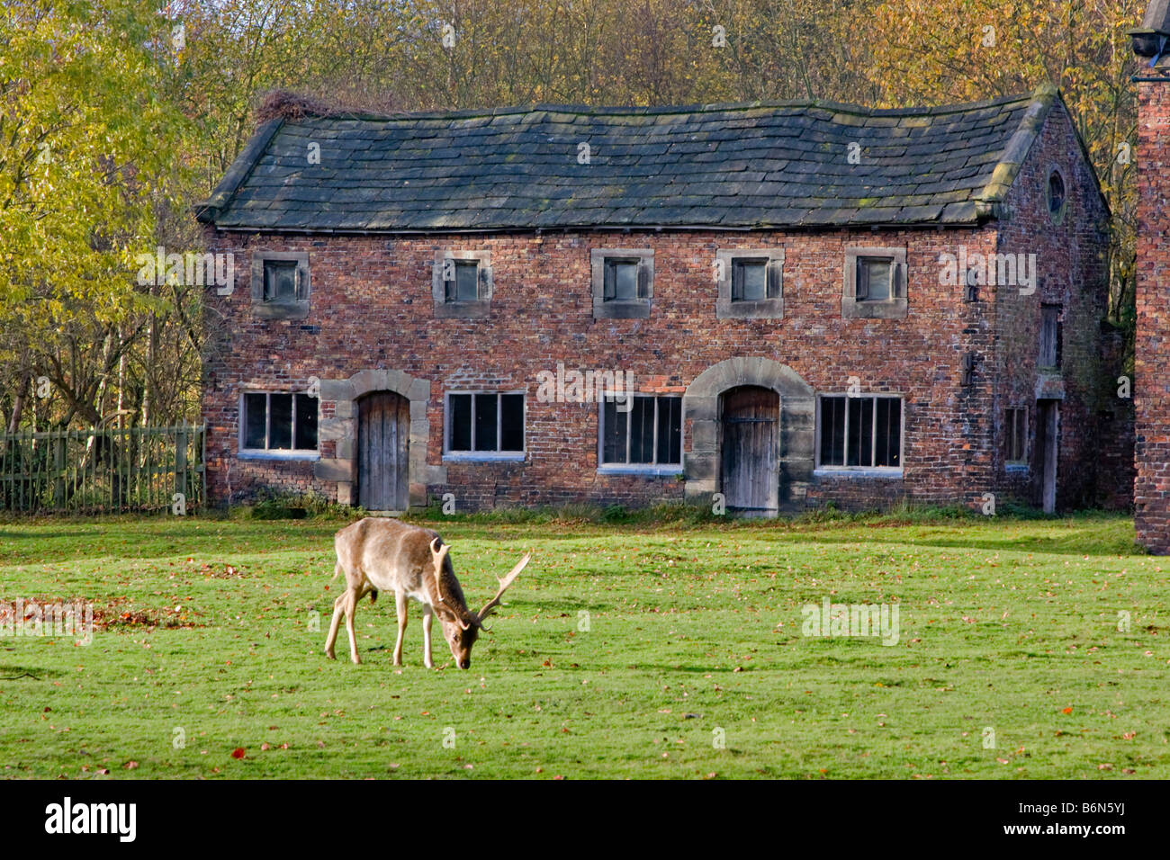 À l'ouest d'Équitation, Dunham Massey Hall et parc, Altrincham, Cheshire, construit à la fin du xviie ou début du xviiie siècle Banque D'Images