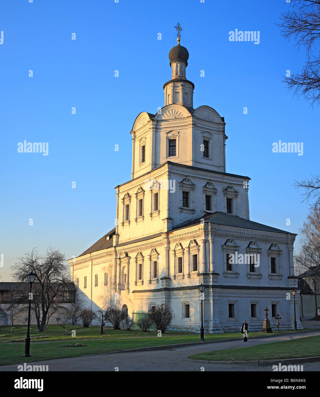 Église de l'Archange Michael (1694) dans la Maison Spaso monastère Andronikov, Moscou, Russie Banque D'Images