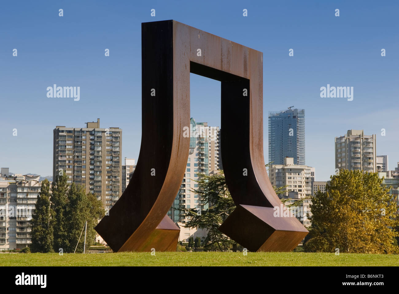 L'art public dans la région de Park, Vancouver, British Columbia, Canada Banque D'Images