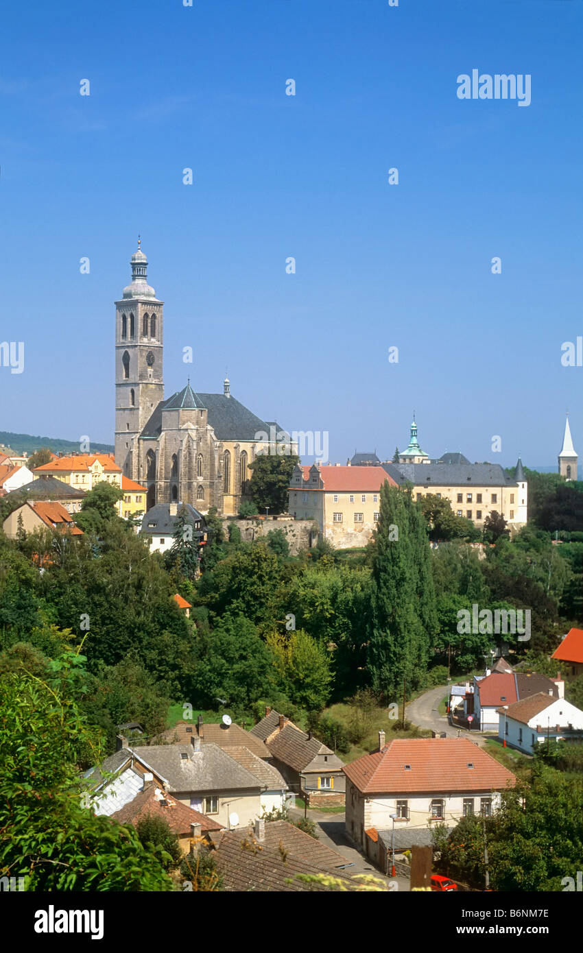 République tchèque Bohême de l'EST VILLE KUTNA HORA ÉGLISE ST JACOBS Banque D'Images