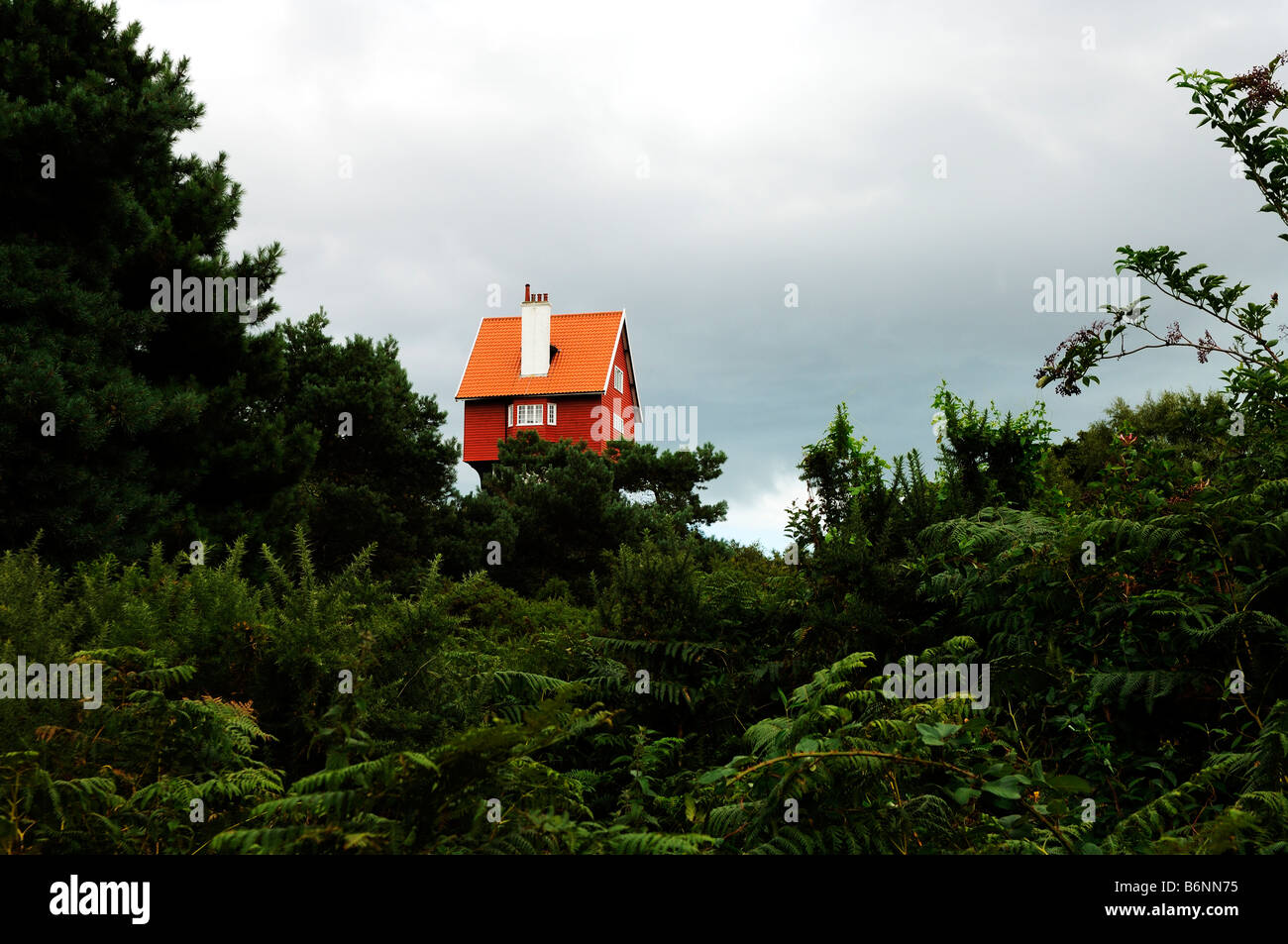 Chambre "dans les nuages" Aldeburgh, Essex, Angleterre Banque D'Images