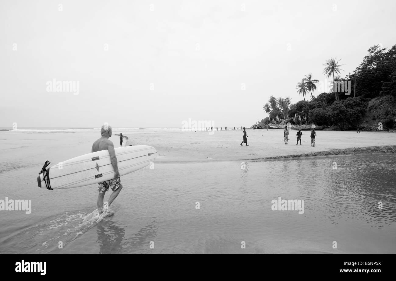 Le Ghana, Côte Ouest. Fete village, Randy Rarick (USA). Banque D'Images