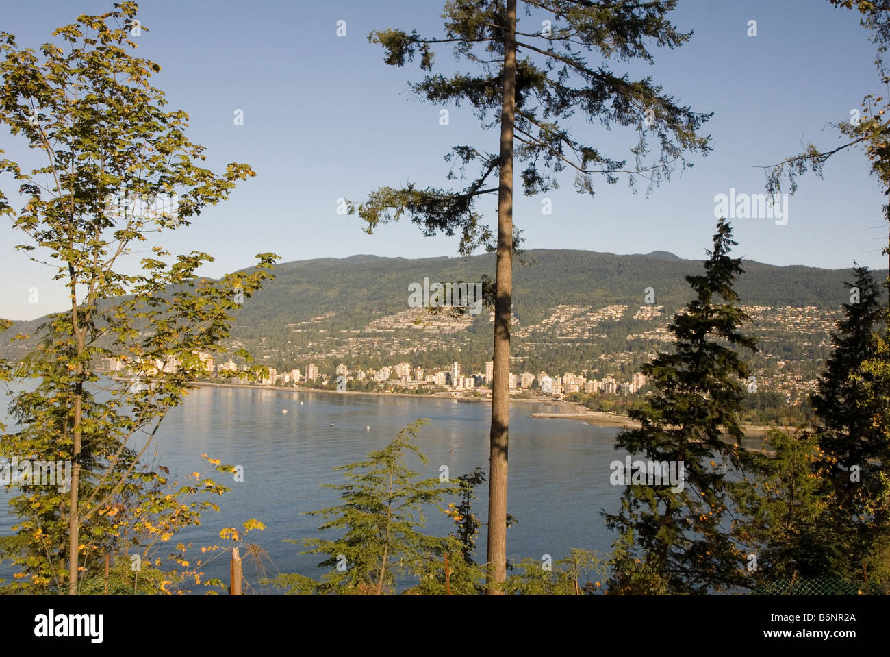 Vue de la rive nord de Vancouver, British Columbia, Canada Banque D'Images