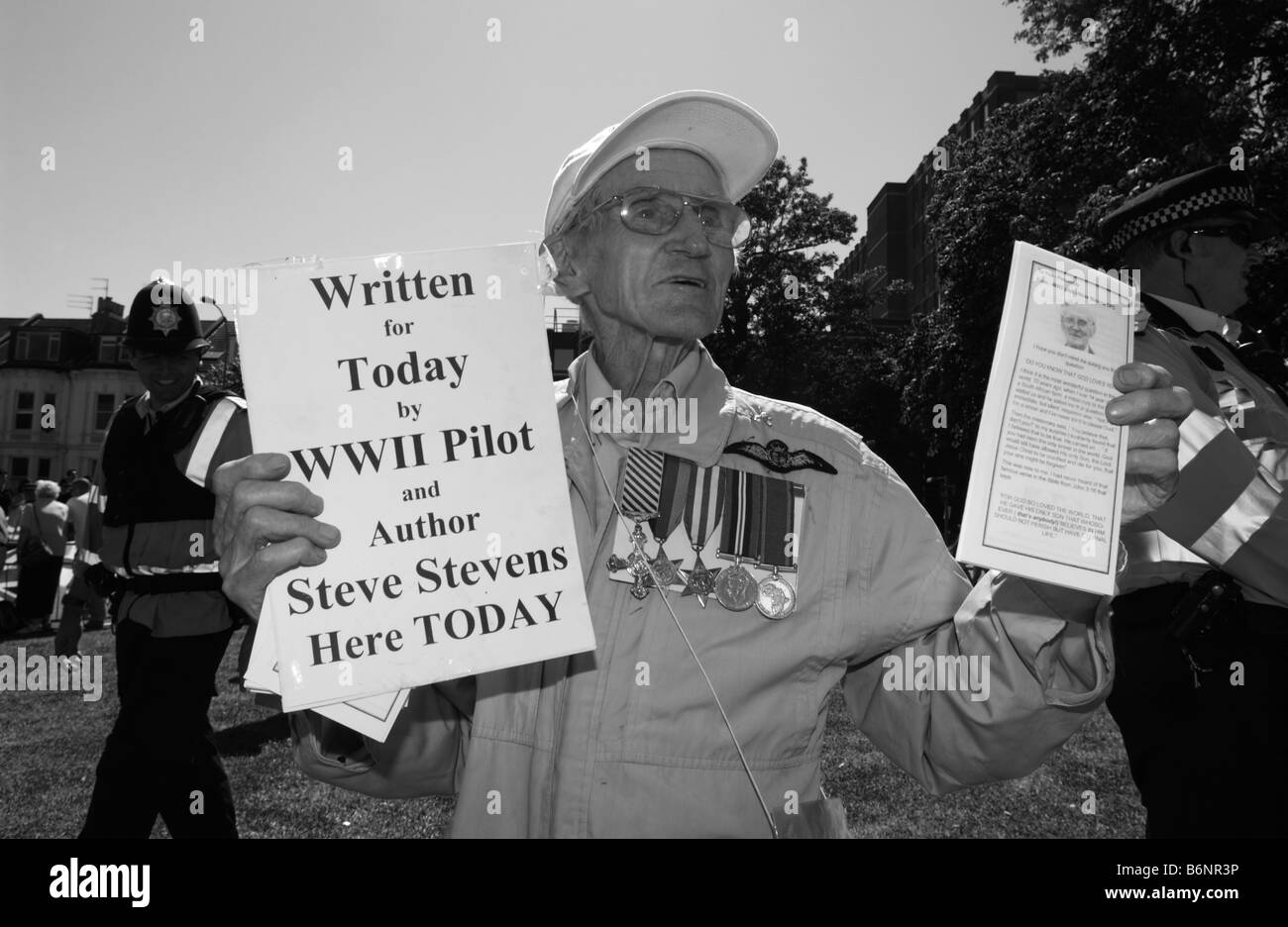 Royaume-uni, Angleterre, BRIGHTON, 4 août 2007. Un manifestant anti-gay Pride à Brighton la Gay Pride annuelle de l'événement. Banque D'Images