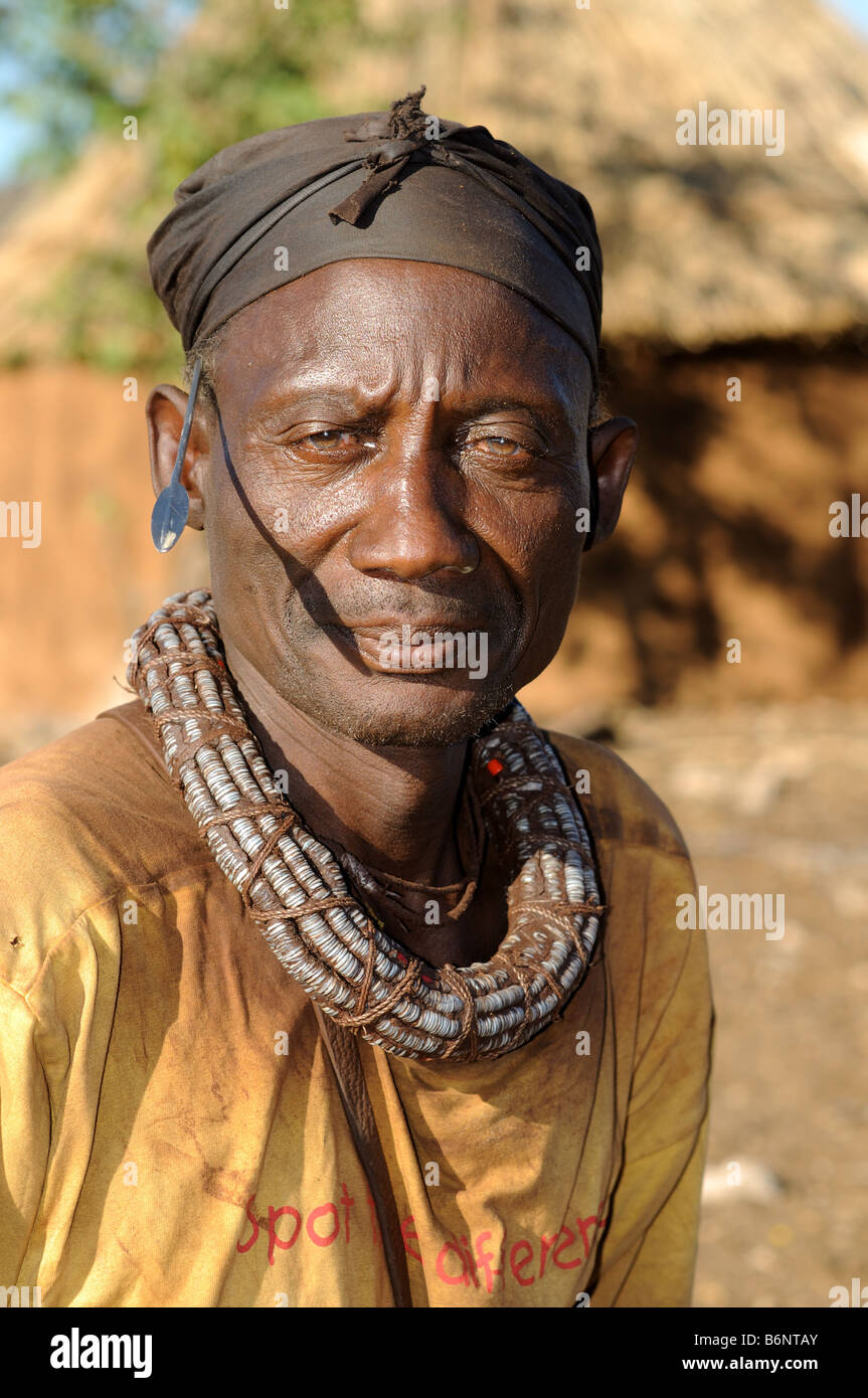 Scène de village près d'Opuwo namibie Banque D'Images