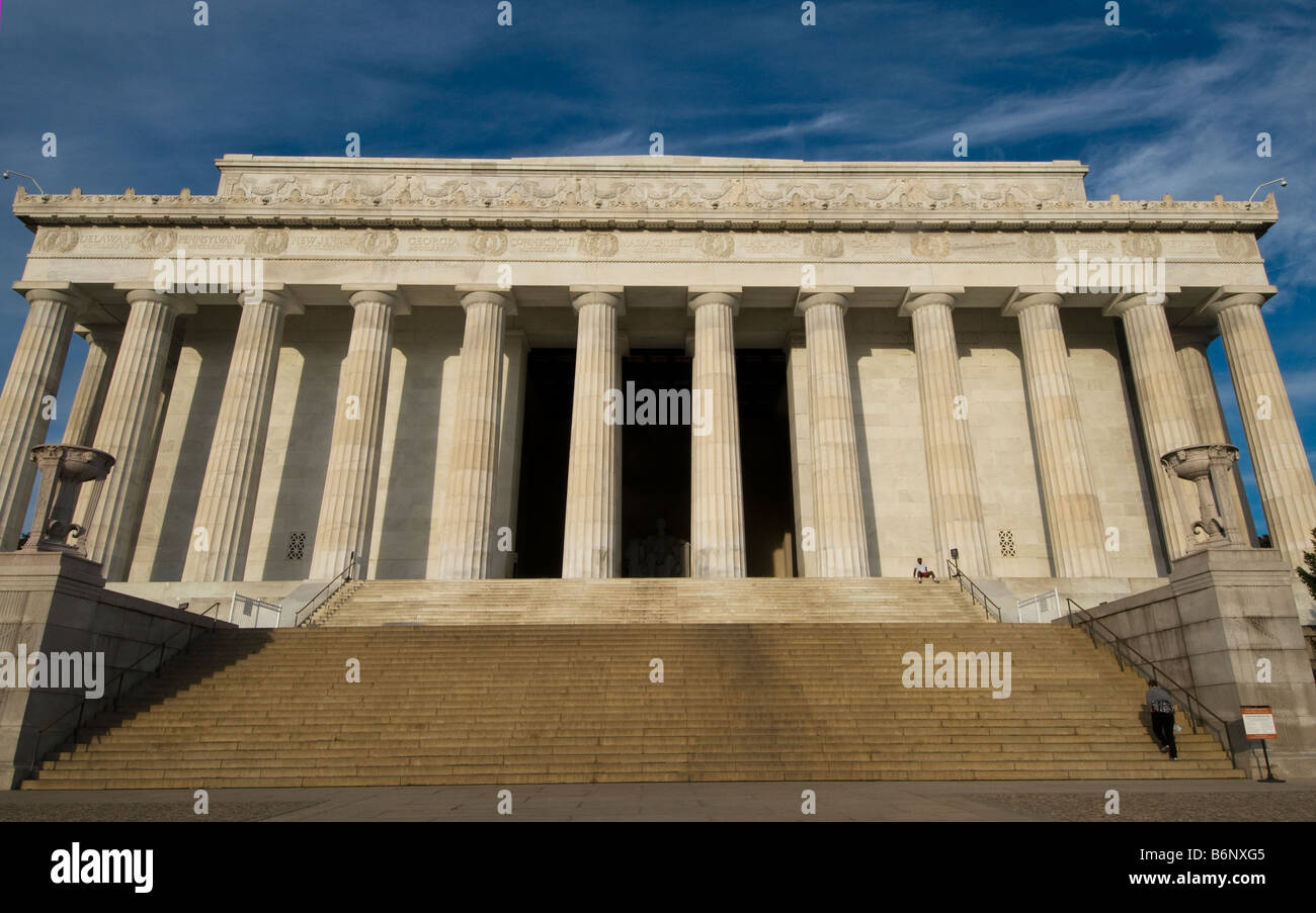 Lincoln Memorial, Washington DC USA Banque D'Images