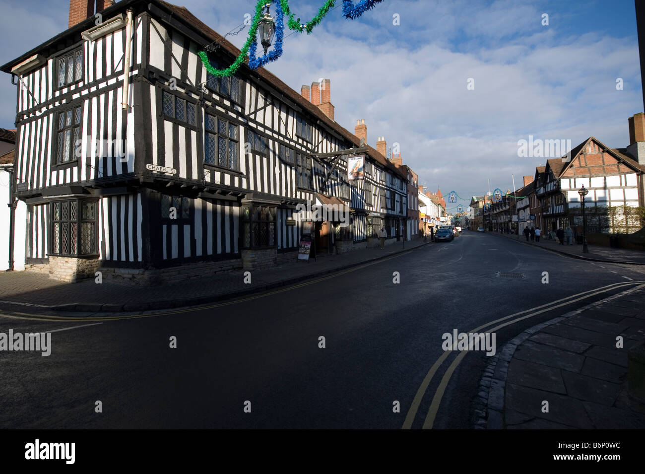 Chapel Street Stratford sur Avon angleterre Banque D'Images