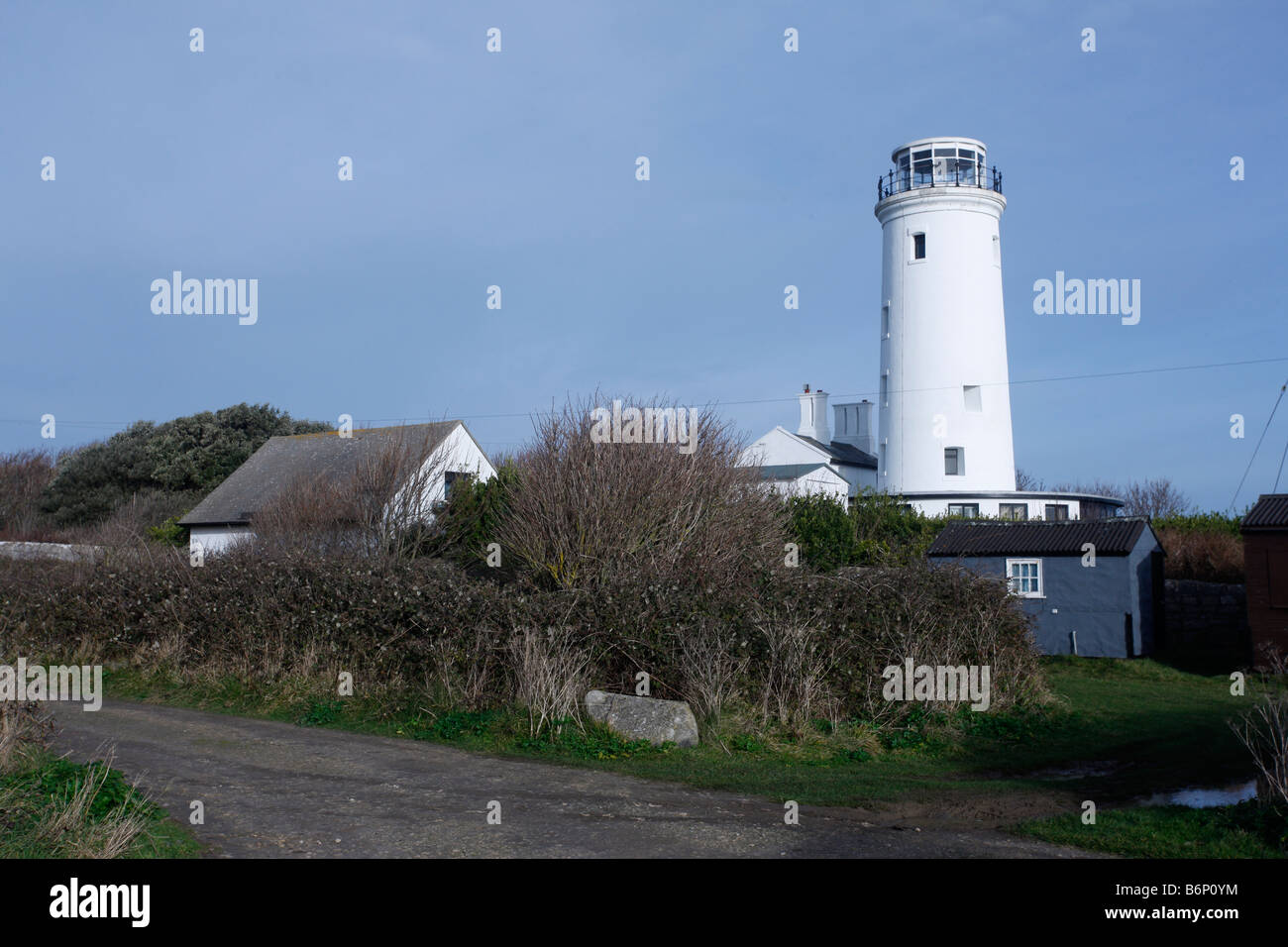 L'observatoire d'oiseaux de Portland Portland Bill lighthouse inférieur Le Dorset Banque D'Images