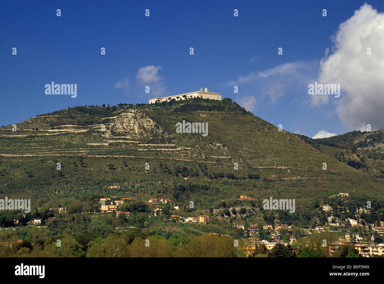 Monastère du Mont Cassin Frosinone province Région Lazio Italie Banque D'Images