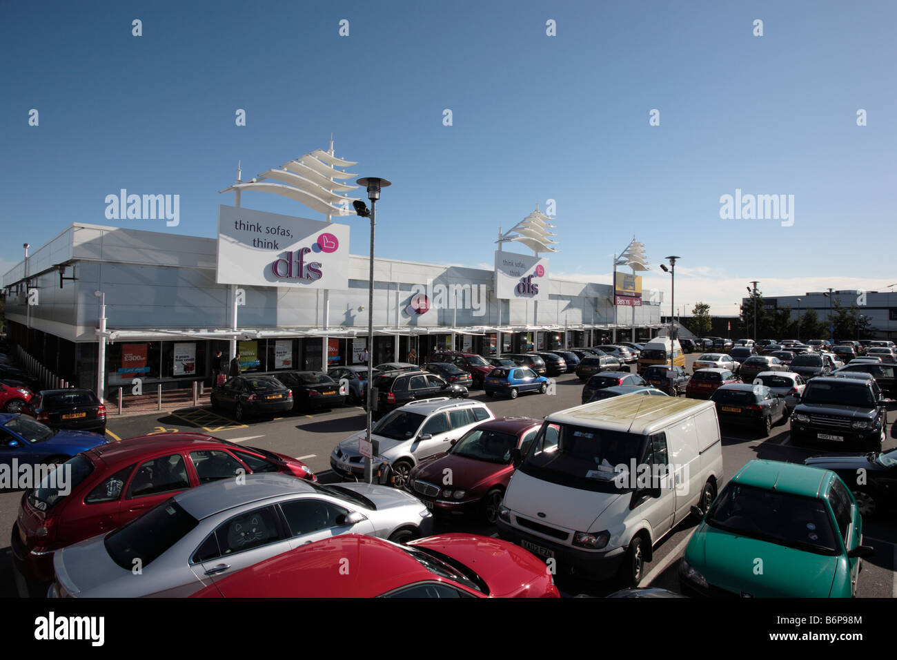 Unité de vente au détail de la DSV, Birstall Shopping Park, Batley, West Yorkshire Banque D'Images