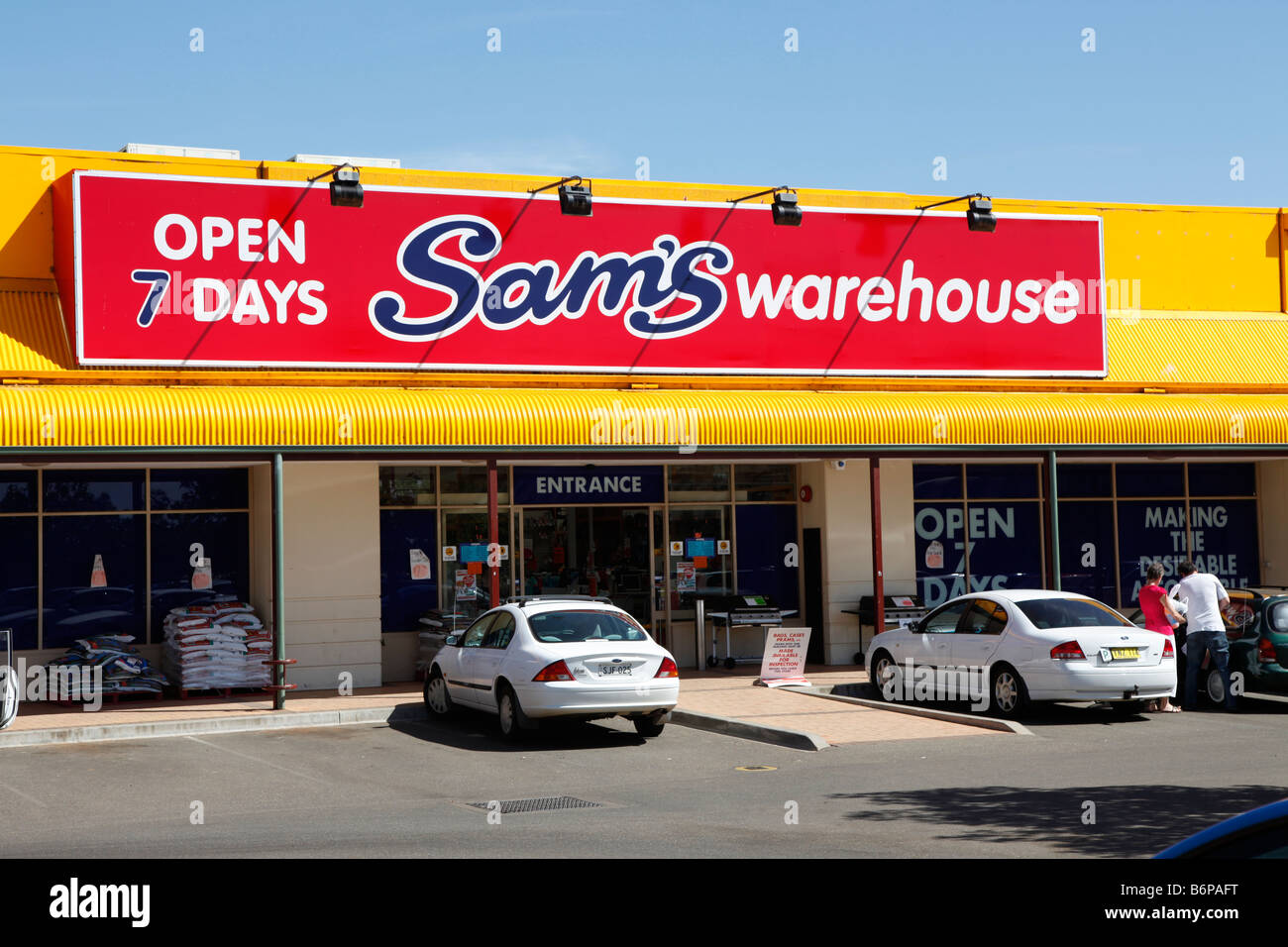 Sam's warehouse ouvert 7 jours store Banque D'Images