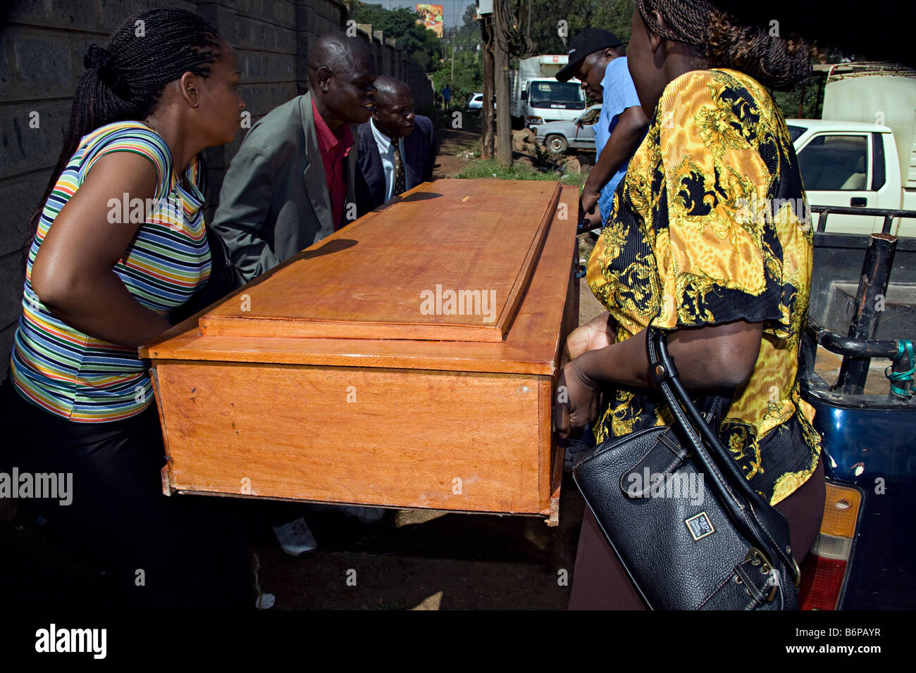 Bouleversement électoral kenyan Banque D'Images