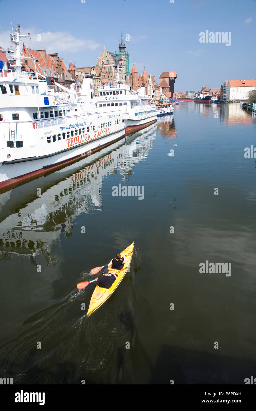 La Baie de Gdańsk Pologne Polska Trójmiasto ue l'Europe centrale de la construction de bateaux sun architecture occidentale de la rivière Vistule Trois-villes Banque D'Images