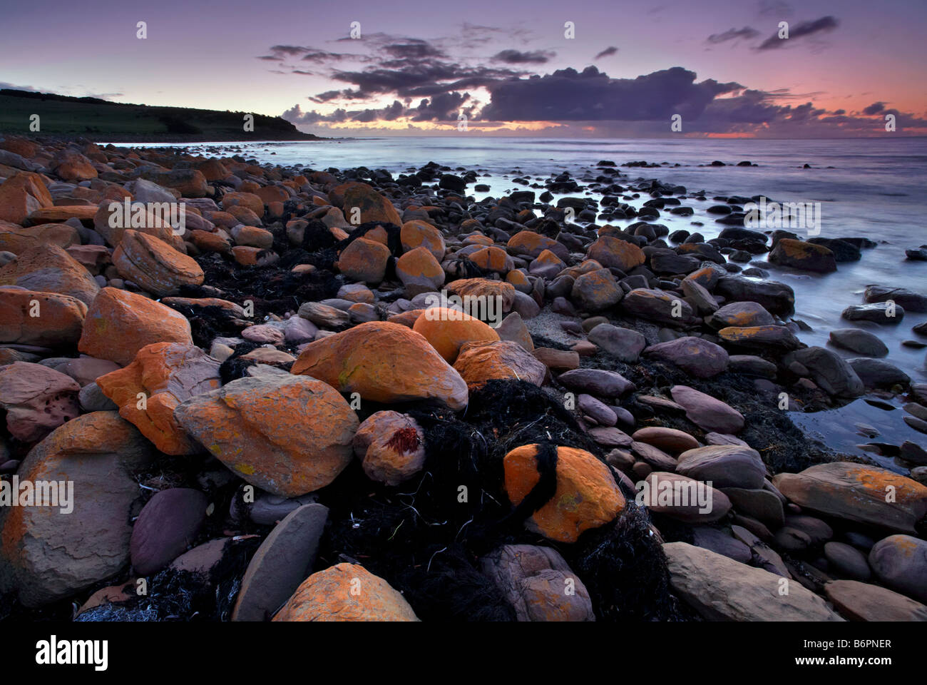 Stokes Bay Sunset Banque D'Images