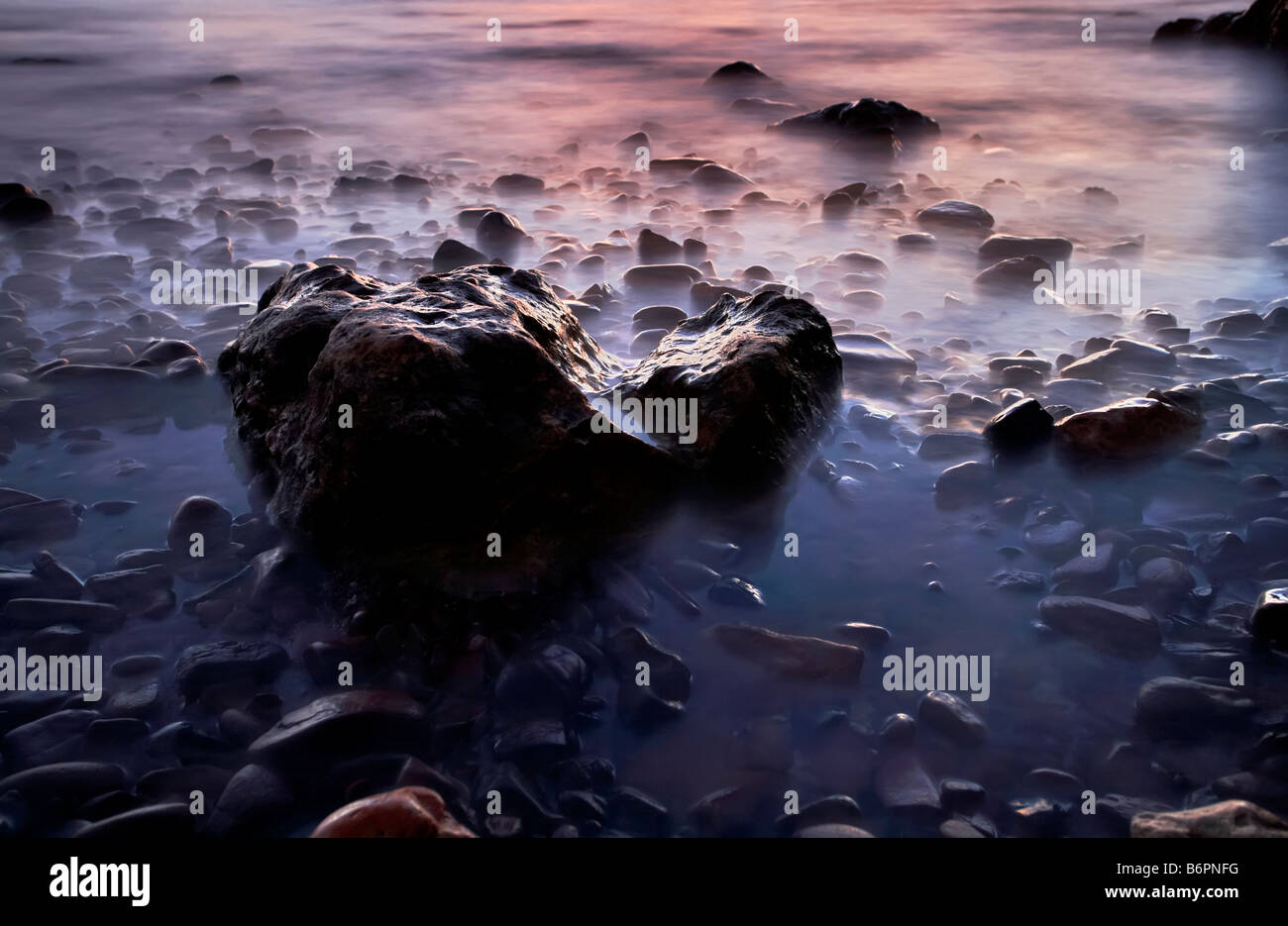 Stokes Bay Sunset Banque D'Images