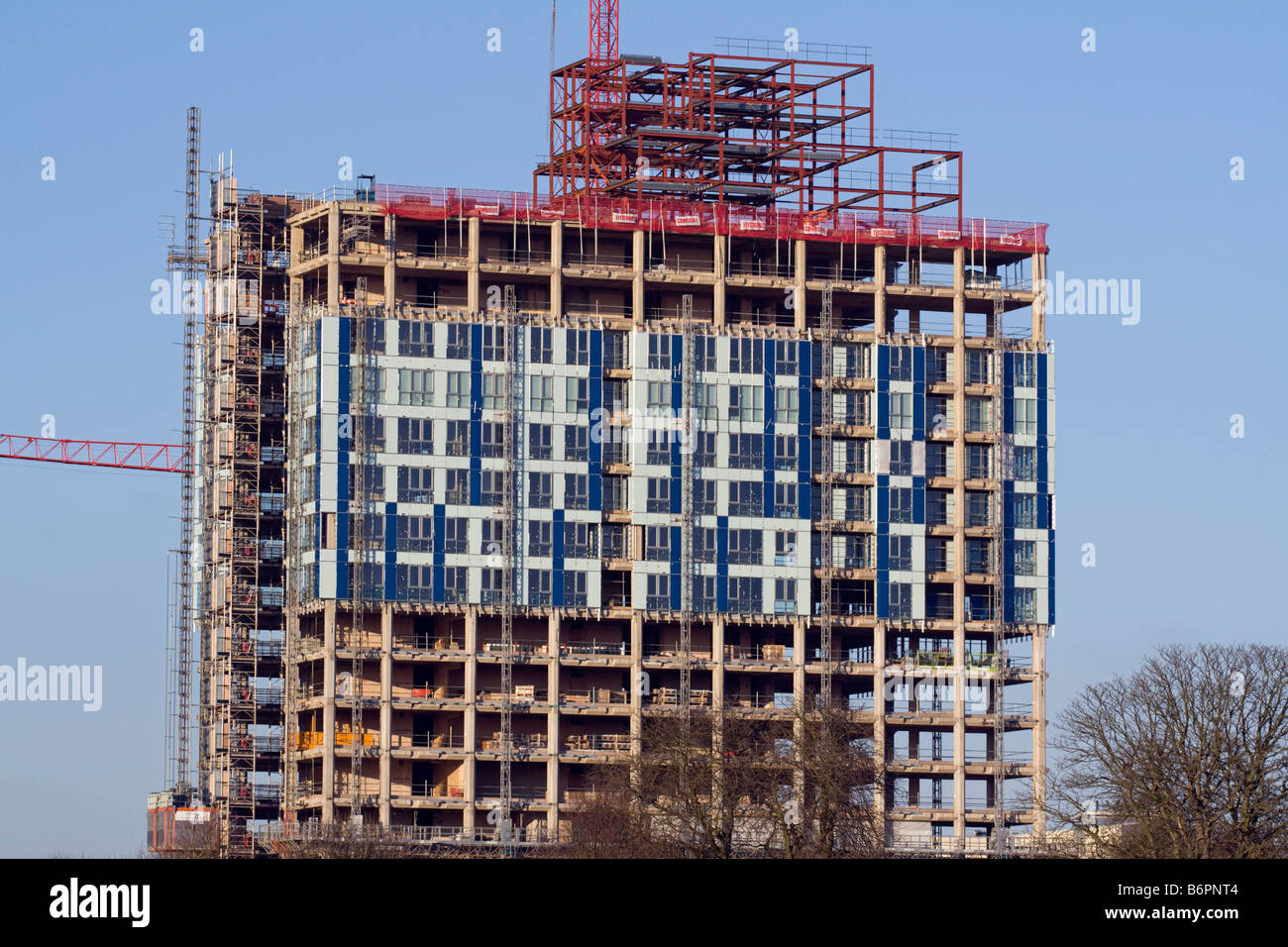 KD Tower (anciennement bâtiment Kodak) Hemel Hempstead, le réaménagement en cours. Banque D'Images