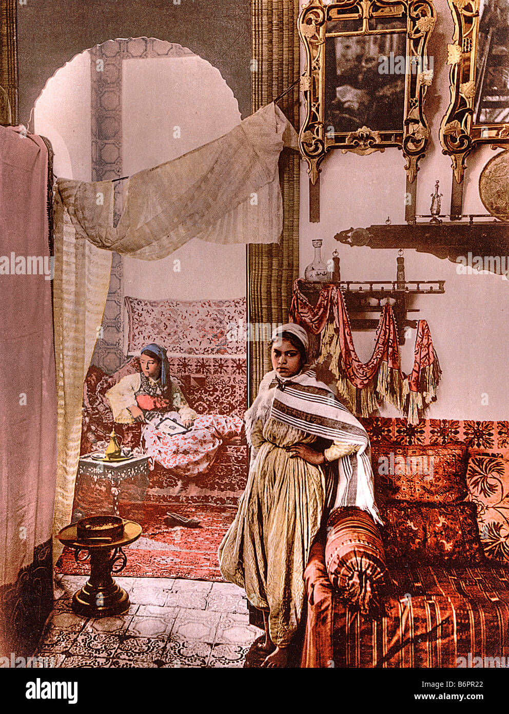 Les femmes mauresques distingués, Alger, Algérie Banque D'Images