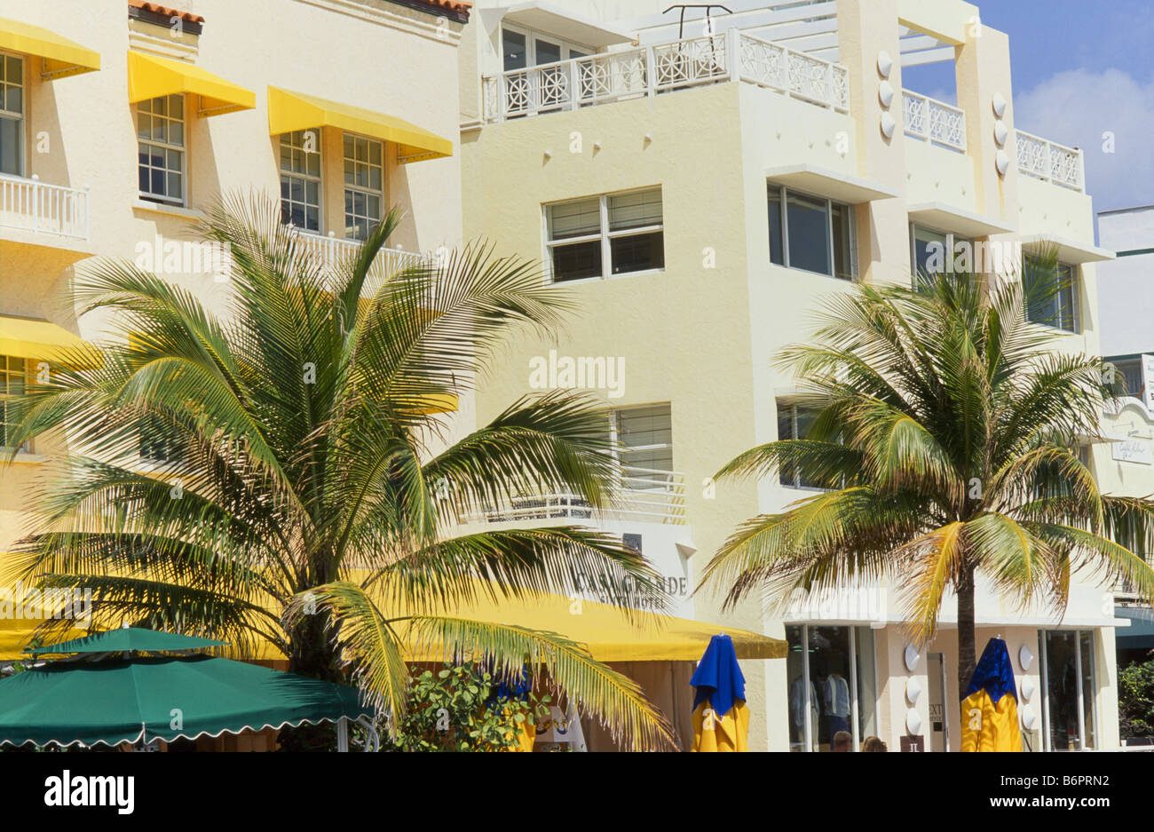 South Beach, le quartier Art déco de Miami Beach, Banque D'Images South Beach, le quartier Art déco de Miami Beach, Banque D'Images