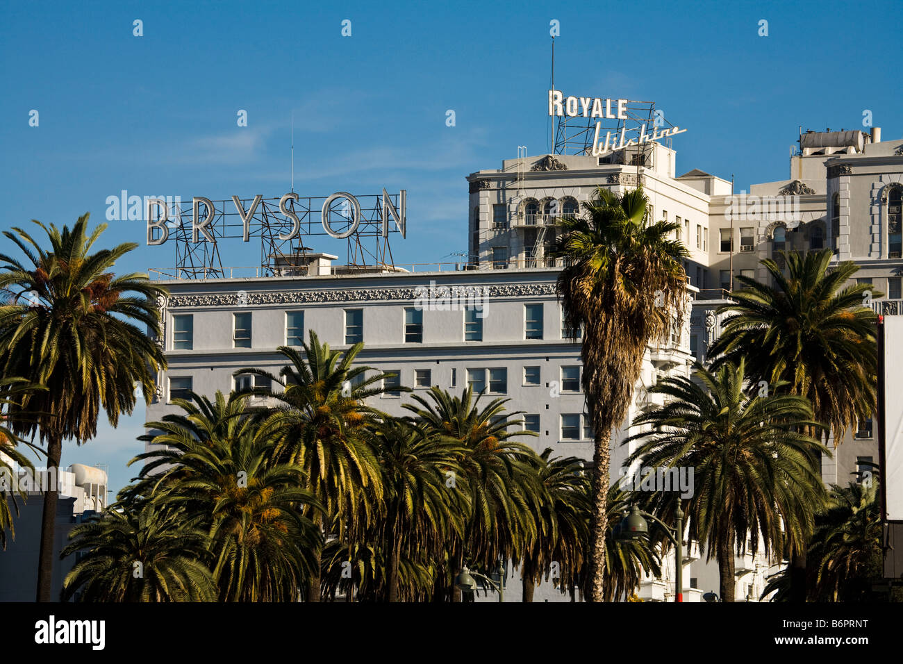 Afficher le long de Wilshire Boulevard de Royale Wilshire Los Angeles California United States of America Banque D'Images