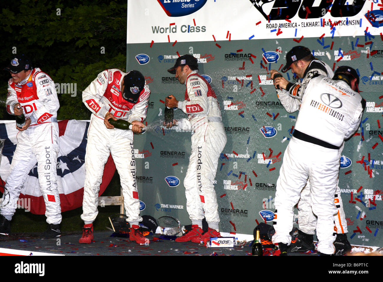 ALMS Course Road America 2008 Banque D'Images