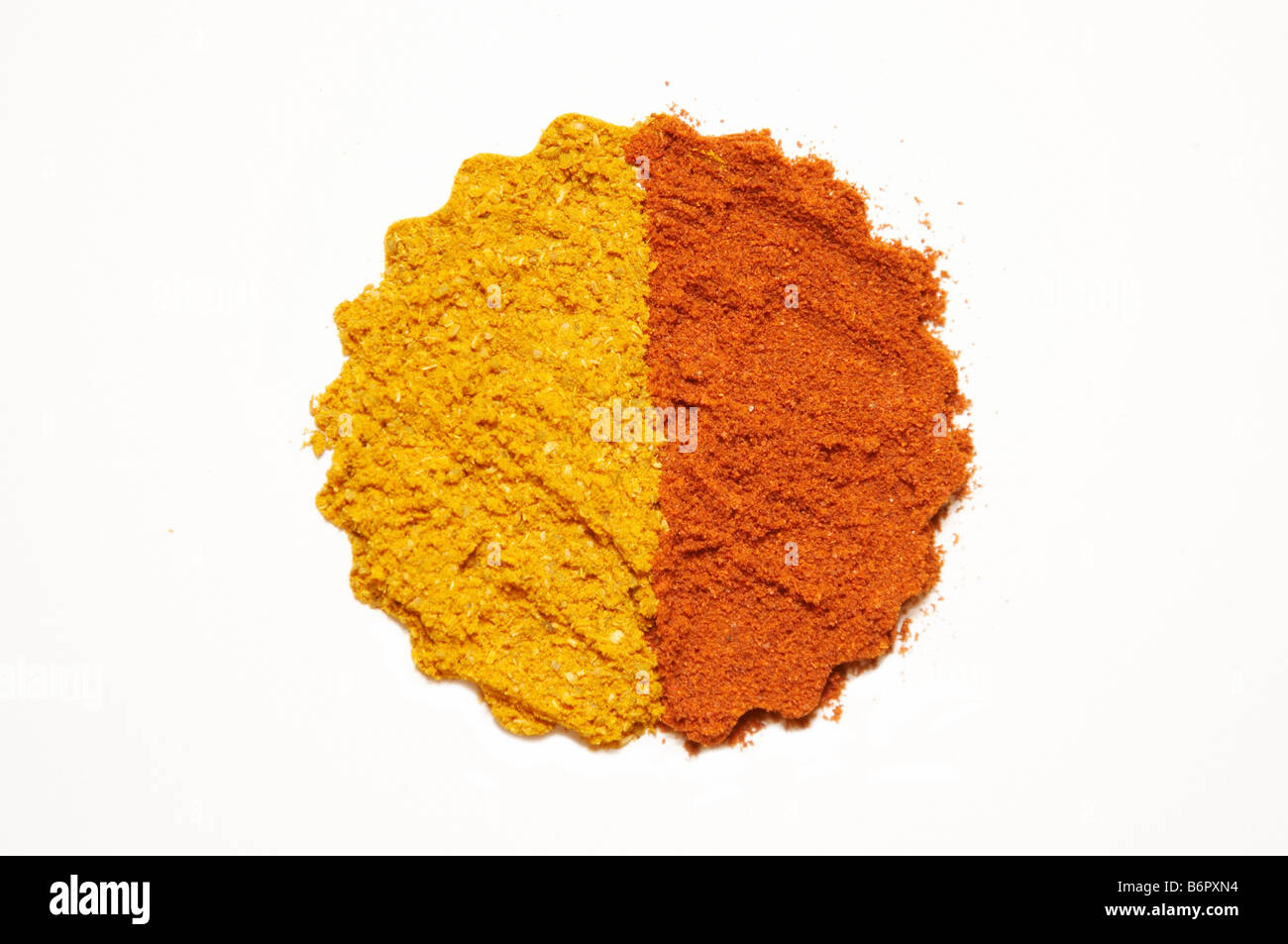 Le curry et le poivre rouge Banque D'Images