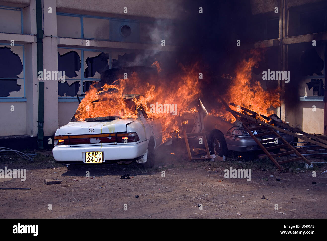 Bouleversement électoral kenyan Banque D'Images
