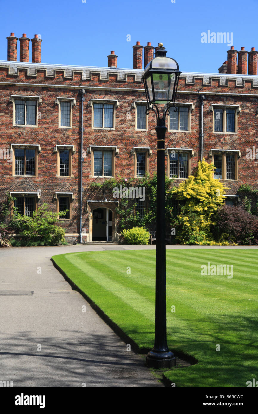 Queens College de l'Université de Cambridge, "Cour Noyer'. Banque D'Images