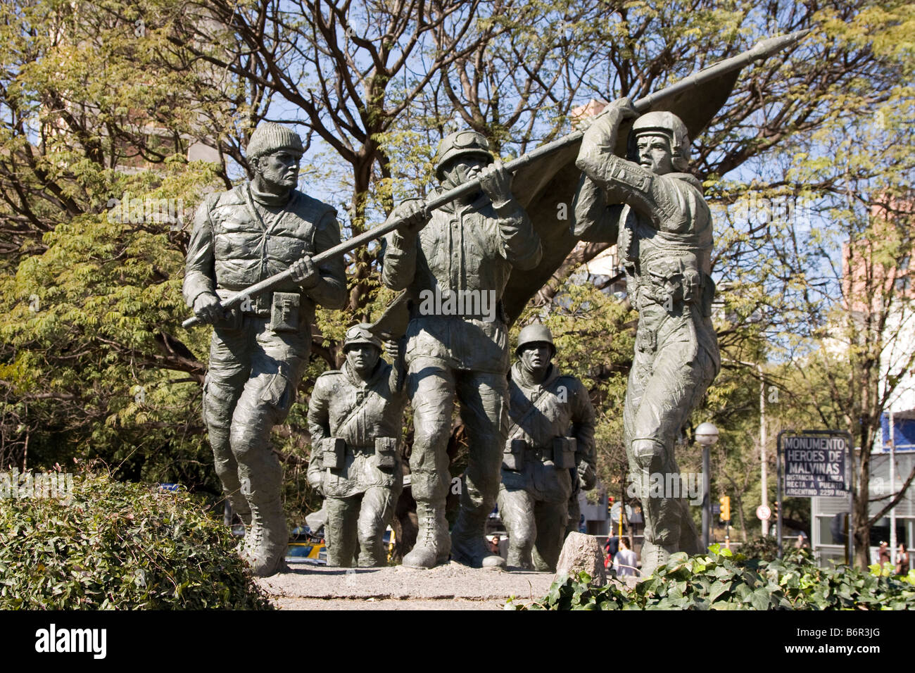 Monument aux héros Malvinas dans Cordoba Argentine Banque D'Images
