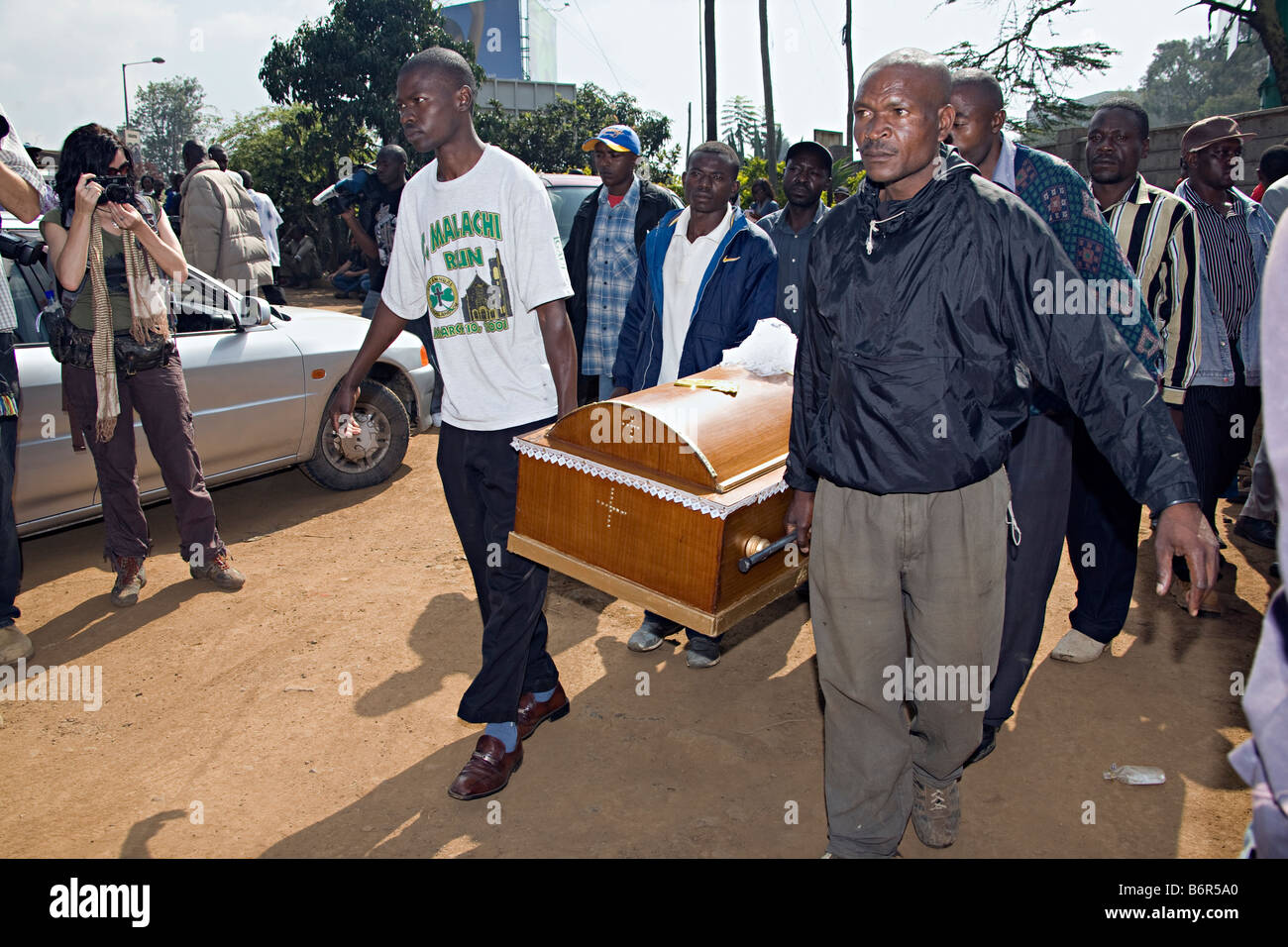 Bouleversement électoral kenyan Banque D'Images