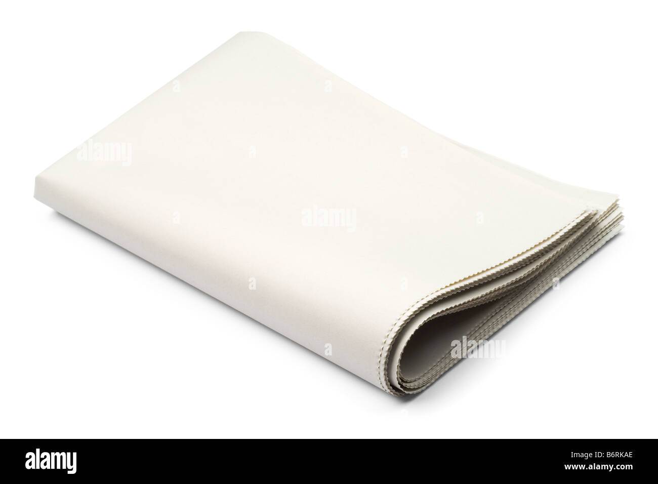 Journal blanc sur blanc avec clipping path Banque D'Images